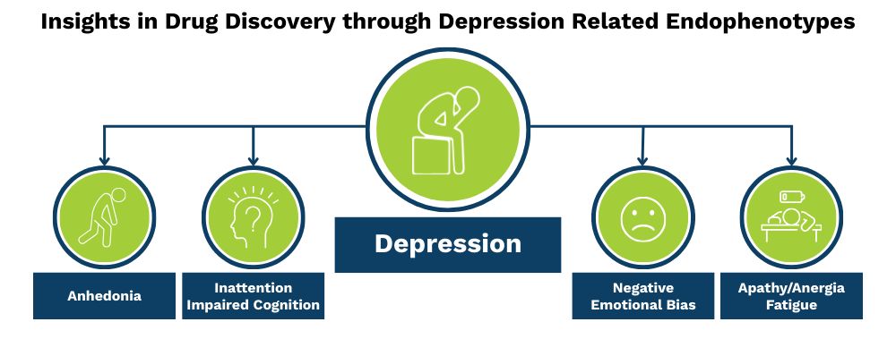 Endophenotypes for depression: anhedonia, inattention, negative emotional bias, and apathy