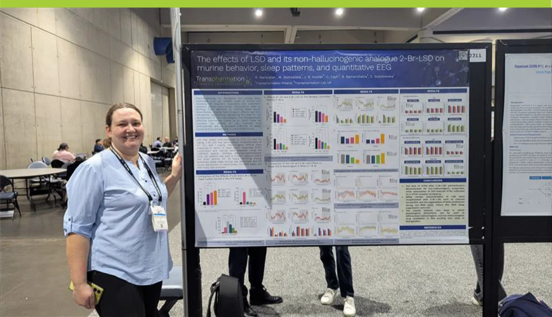 Kat and her SFN Poster on LSD